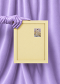 Butter Peek-a-boo monochromatic frame for mini polaroids, 8x10