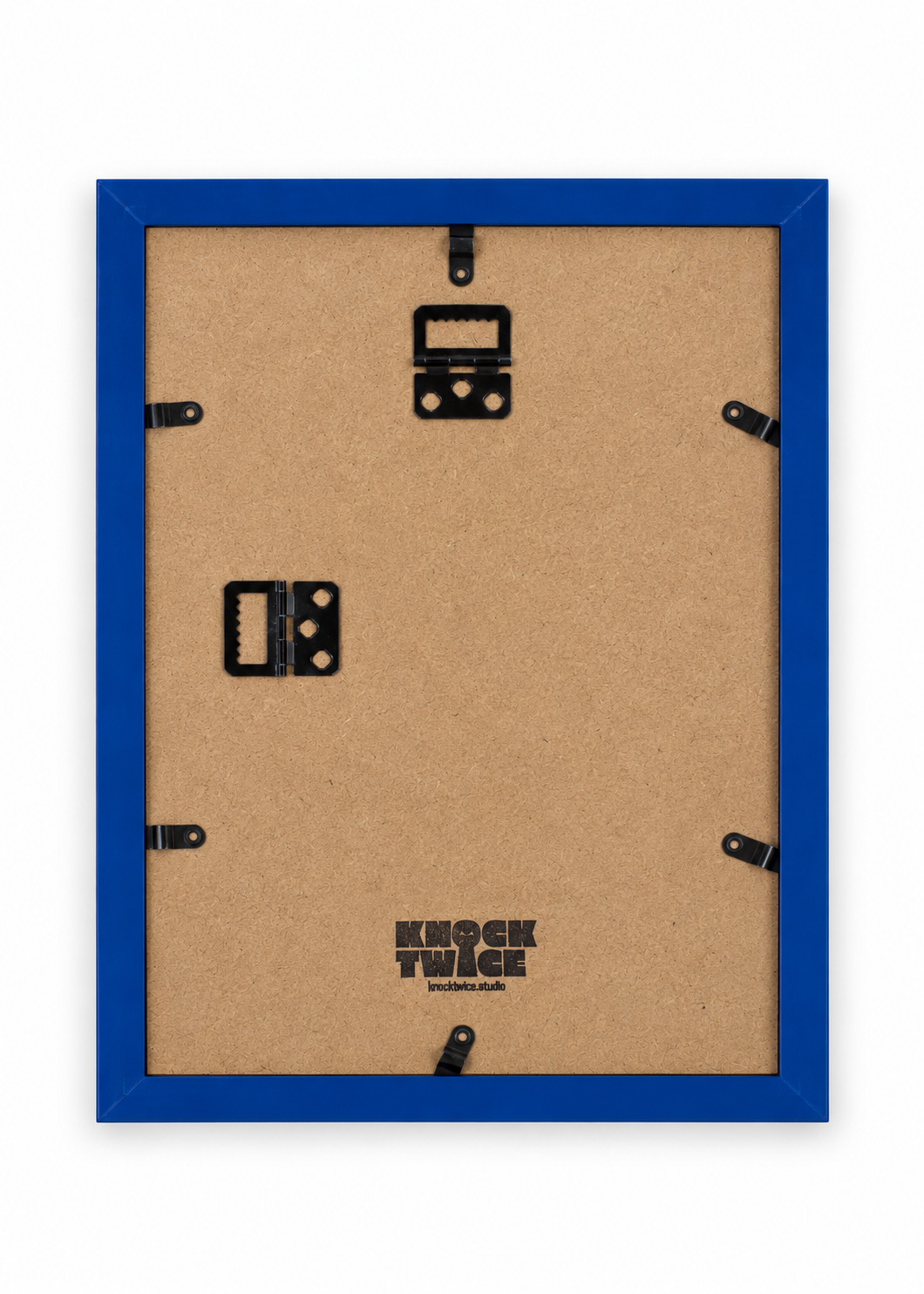 Back of the cobalt Peek-a-boo mini polaroid frame