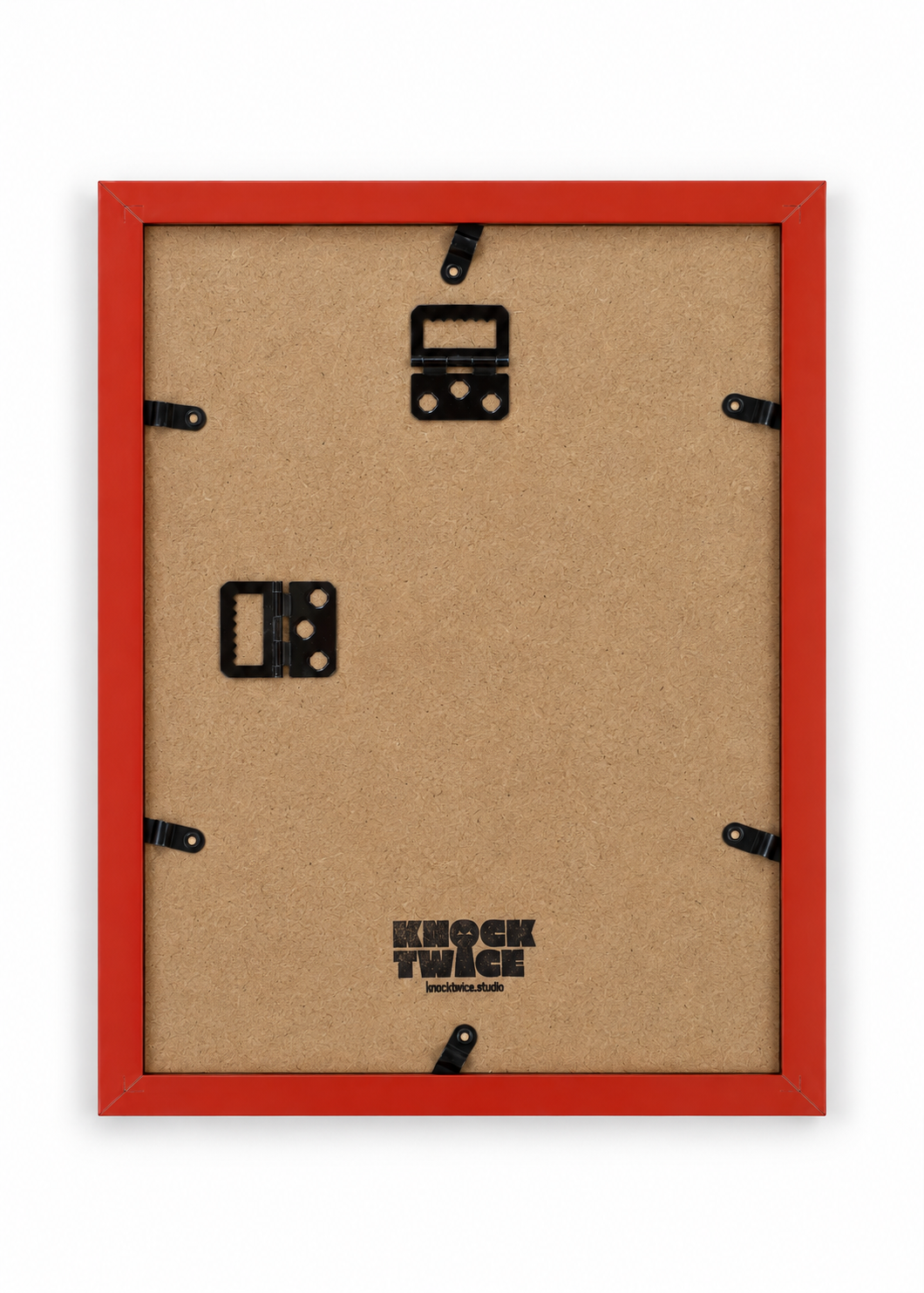 Back of the persimmon Peek-a-boo mini polaroid frame