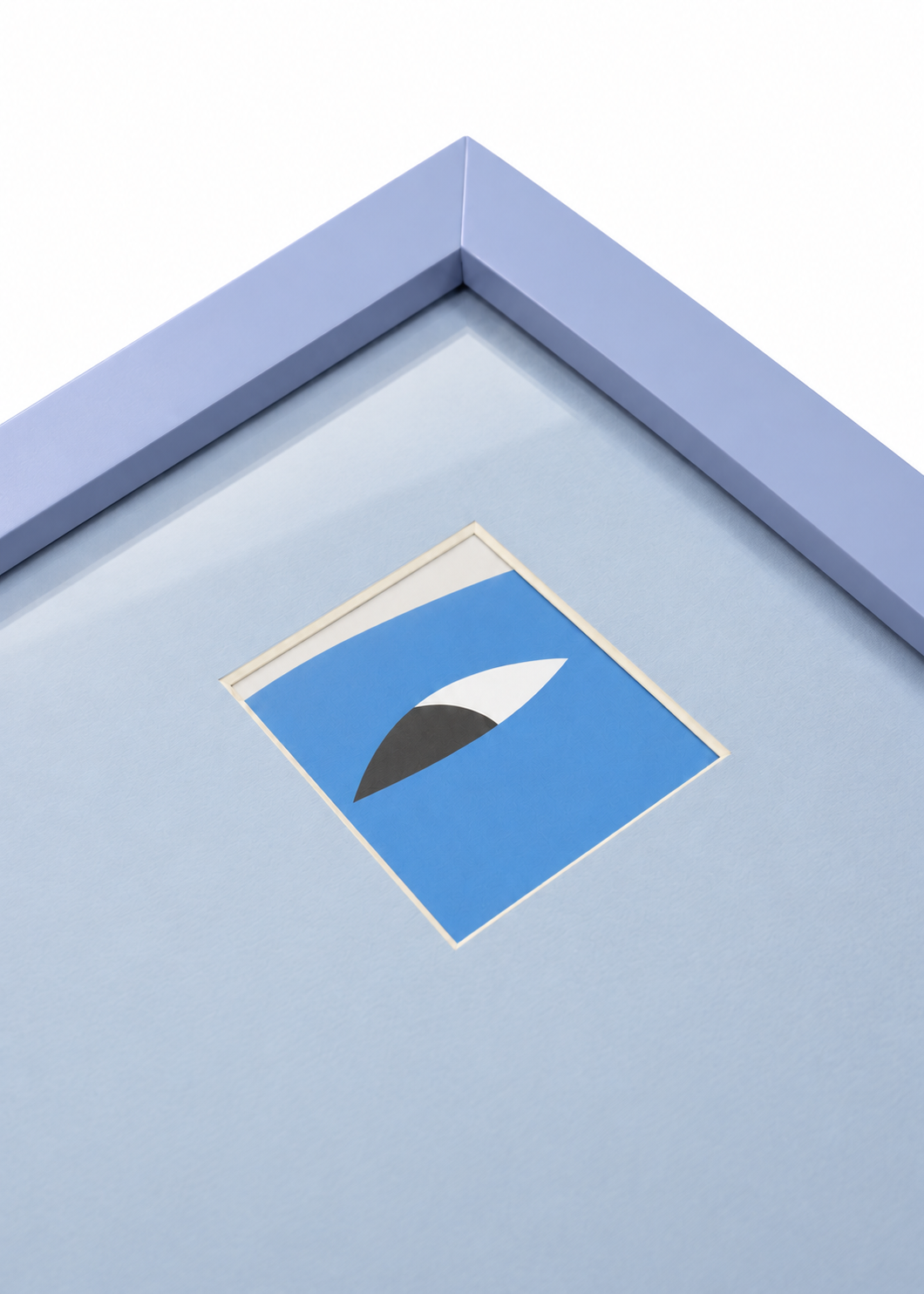 Close-up detail of the cloud Peek-a-boo mini polaroid frame