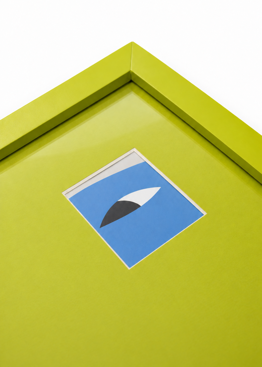 Close-up detail of the wasabi Peek-a-boo mini polaroid frame